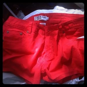 Apple candy red shorts
